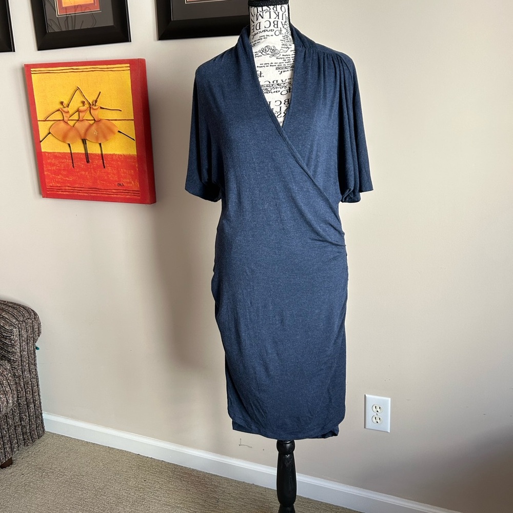 Express NWT Elegant Blue Wrap Dress